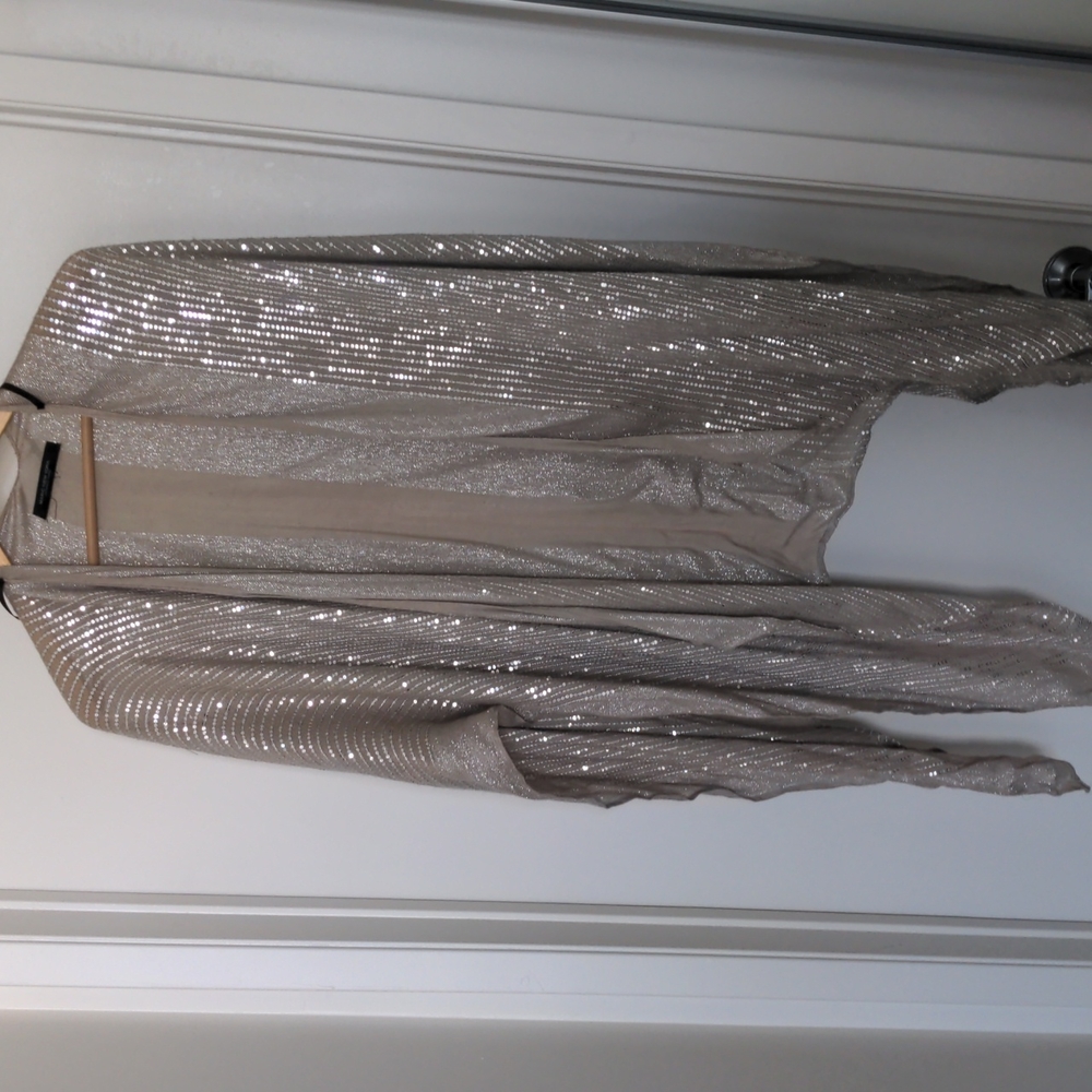 Andrew Marc New York sequined Pashima Shawl